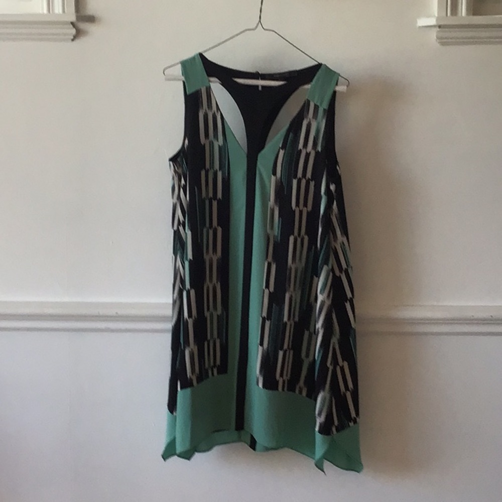 BCBG Maxazria, women’s dress,print cutout